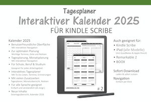 Kalender 2025 für den Kindle Scribe